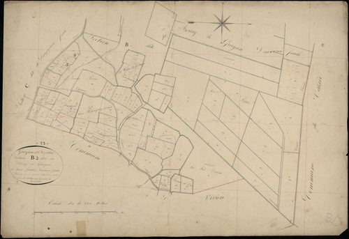 Grayan-et-l'Hôpital - -Section B feuille 3 : Bourg-de-Grayan