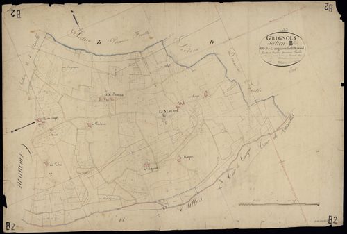 Grignols - -Section B feuille 2 : Le Campin et Mazerol