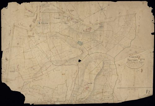 Grignols - -Section F feuille 2 : Les Boudeys et Flaujacq
