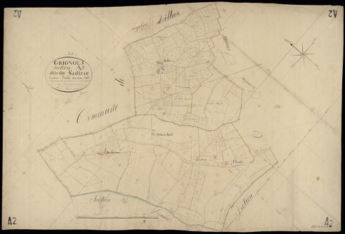 Grignols - -Section A feuille 2 : Sadirac