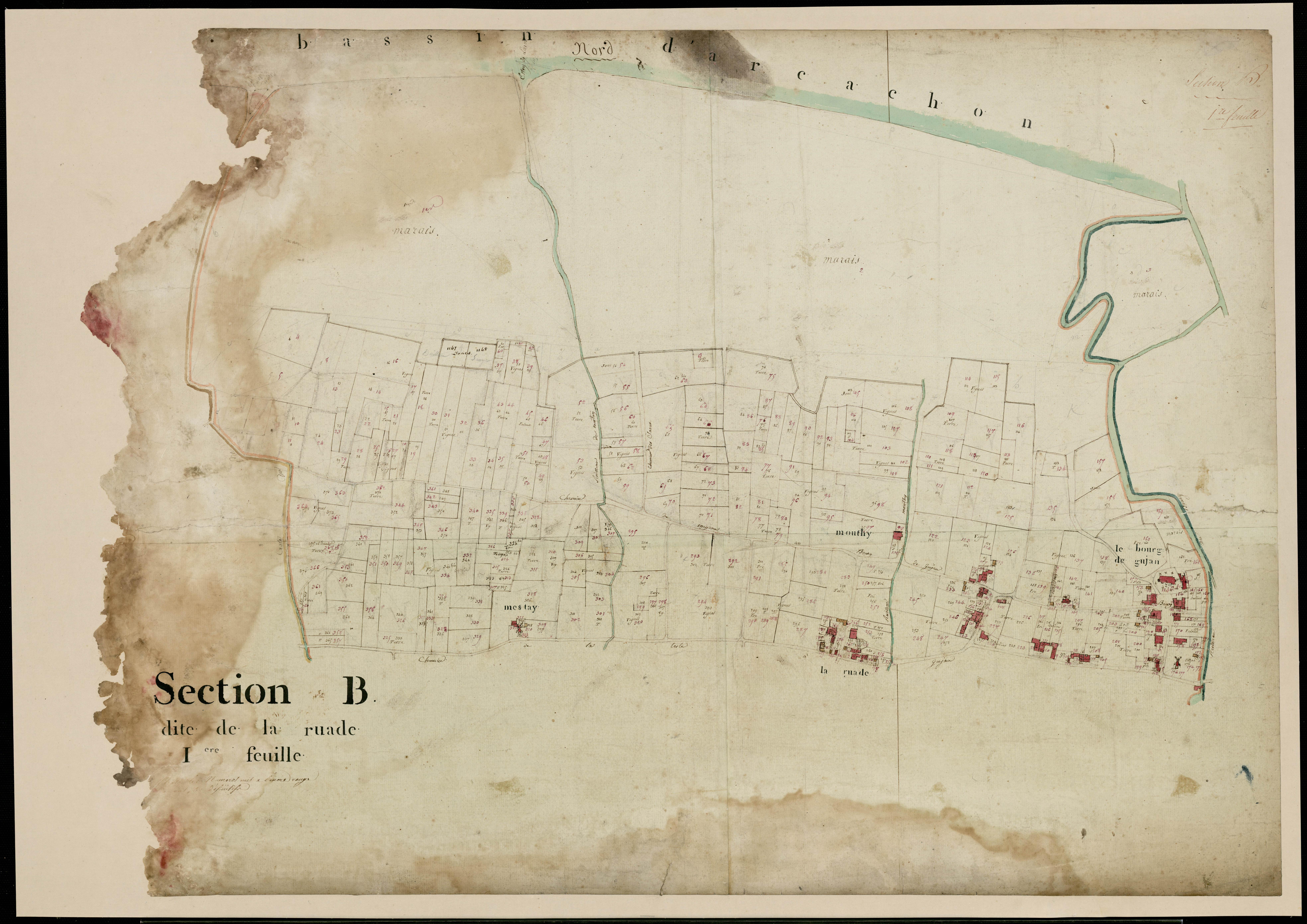 Gujan-Mestras - -Section B feuille 1 : La Ruade