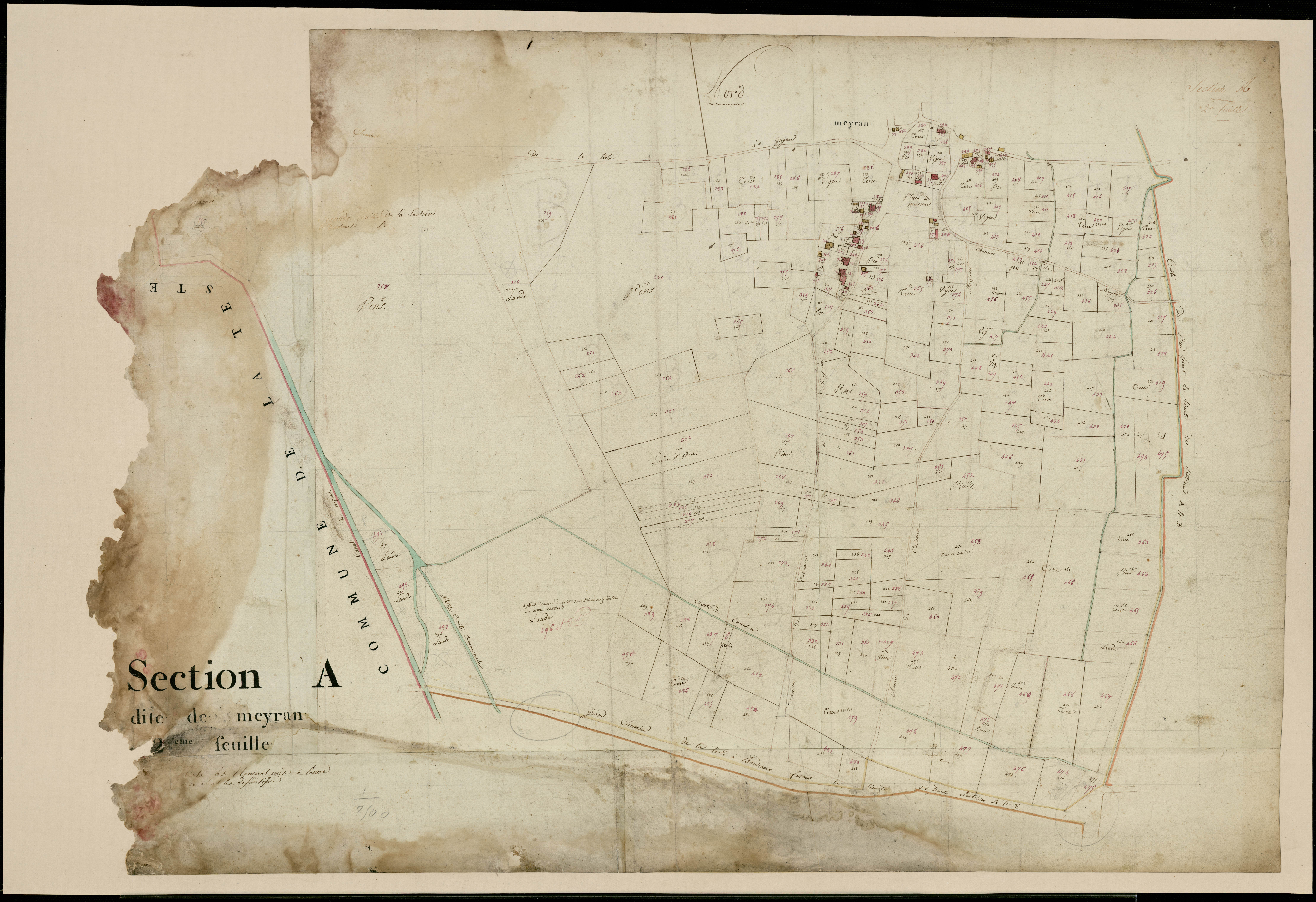 Gujan-Mestras - -Section A feuille 2 : Meyran