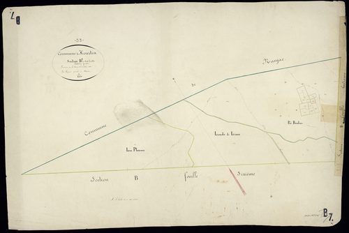 Hourtin - -Section B feuille 7 : Le Bourg