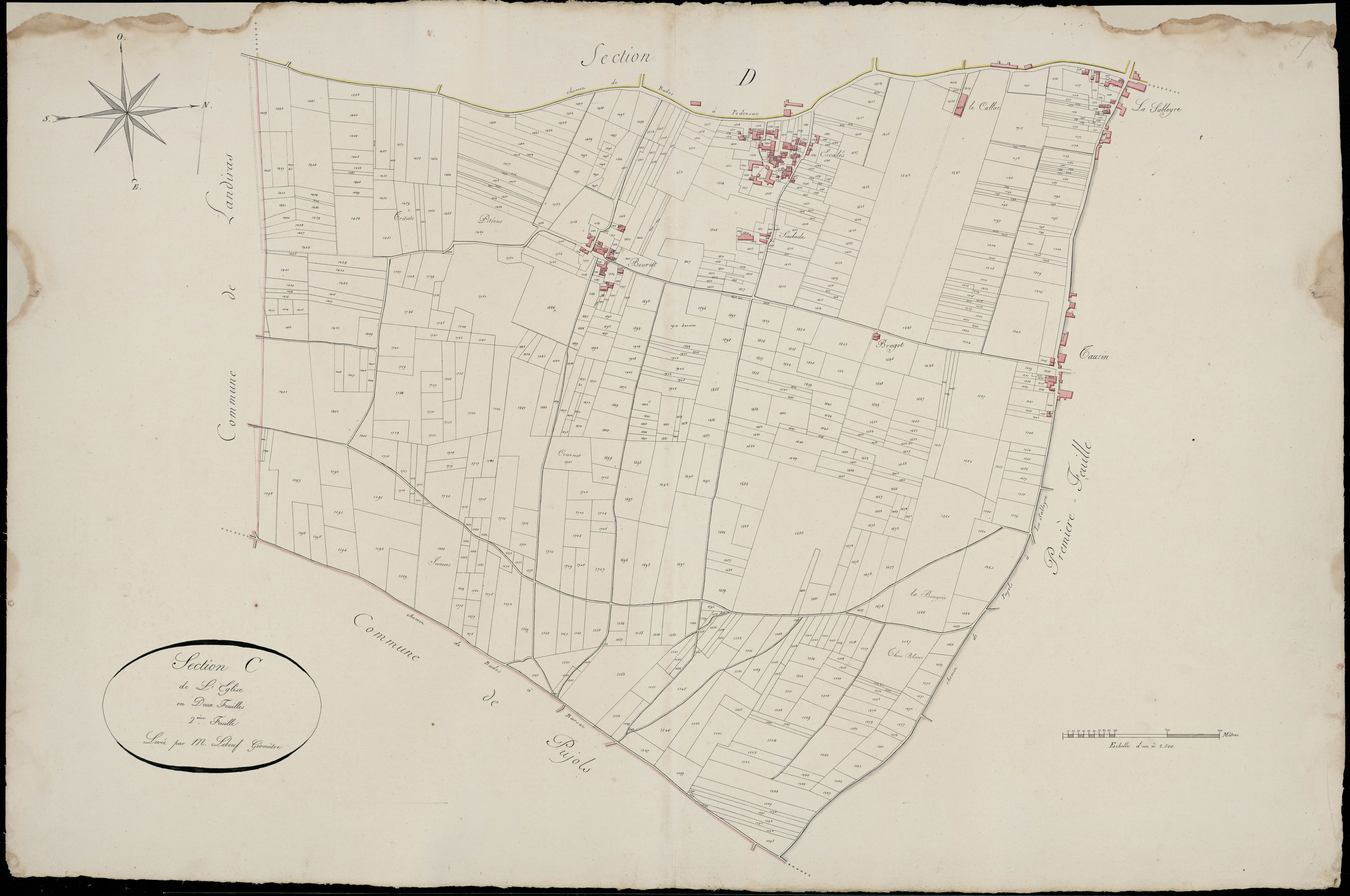 Illats - -Section C feuille 2 : L'Eglise