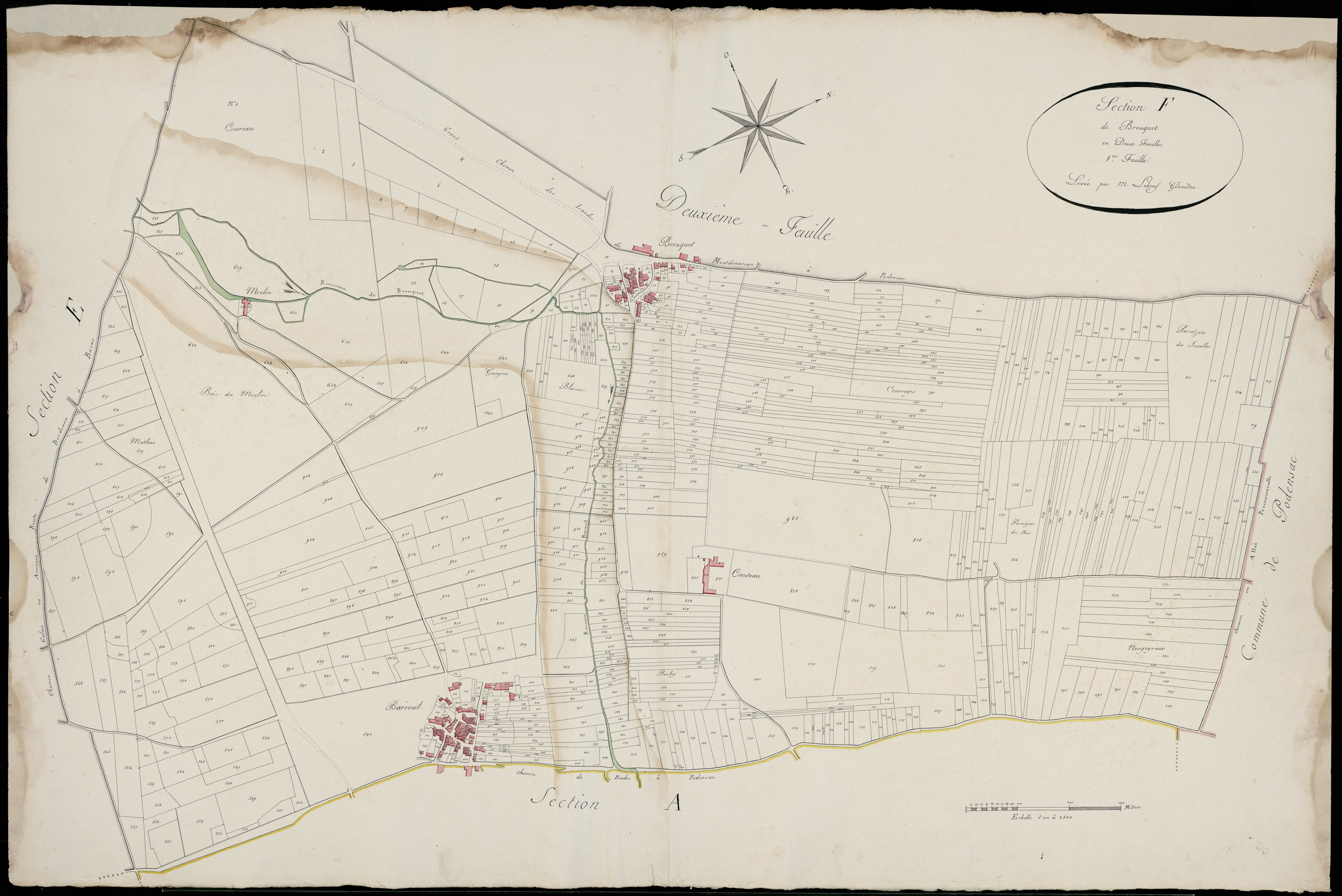 Illats - -Section F feuille 1 : Brouquet