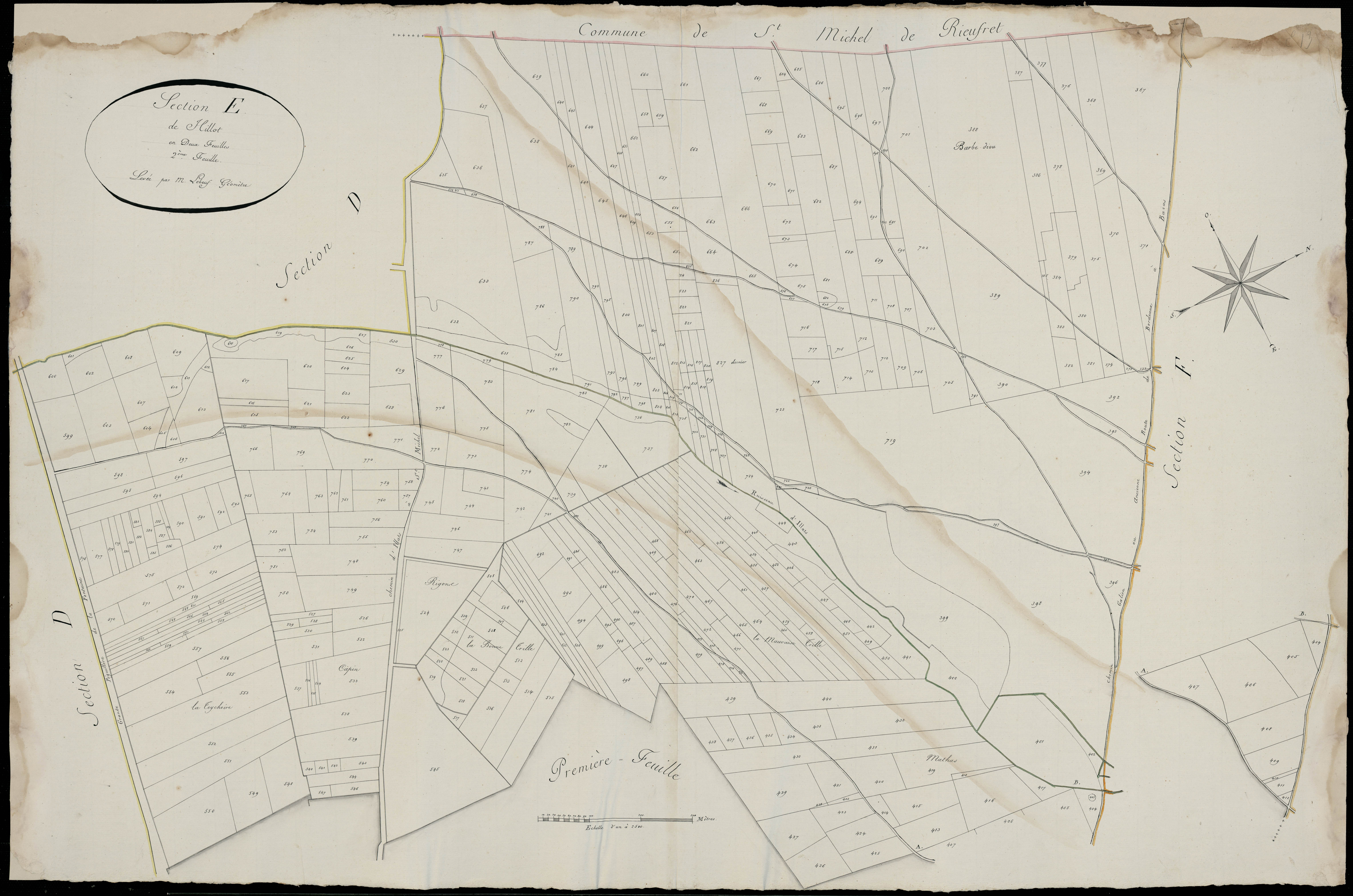 Illats - -Section E feuille 2 : Hillot