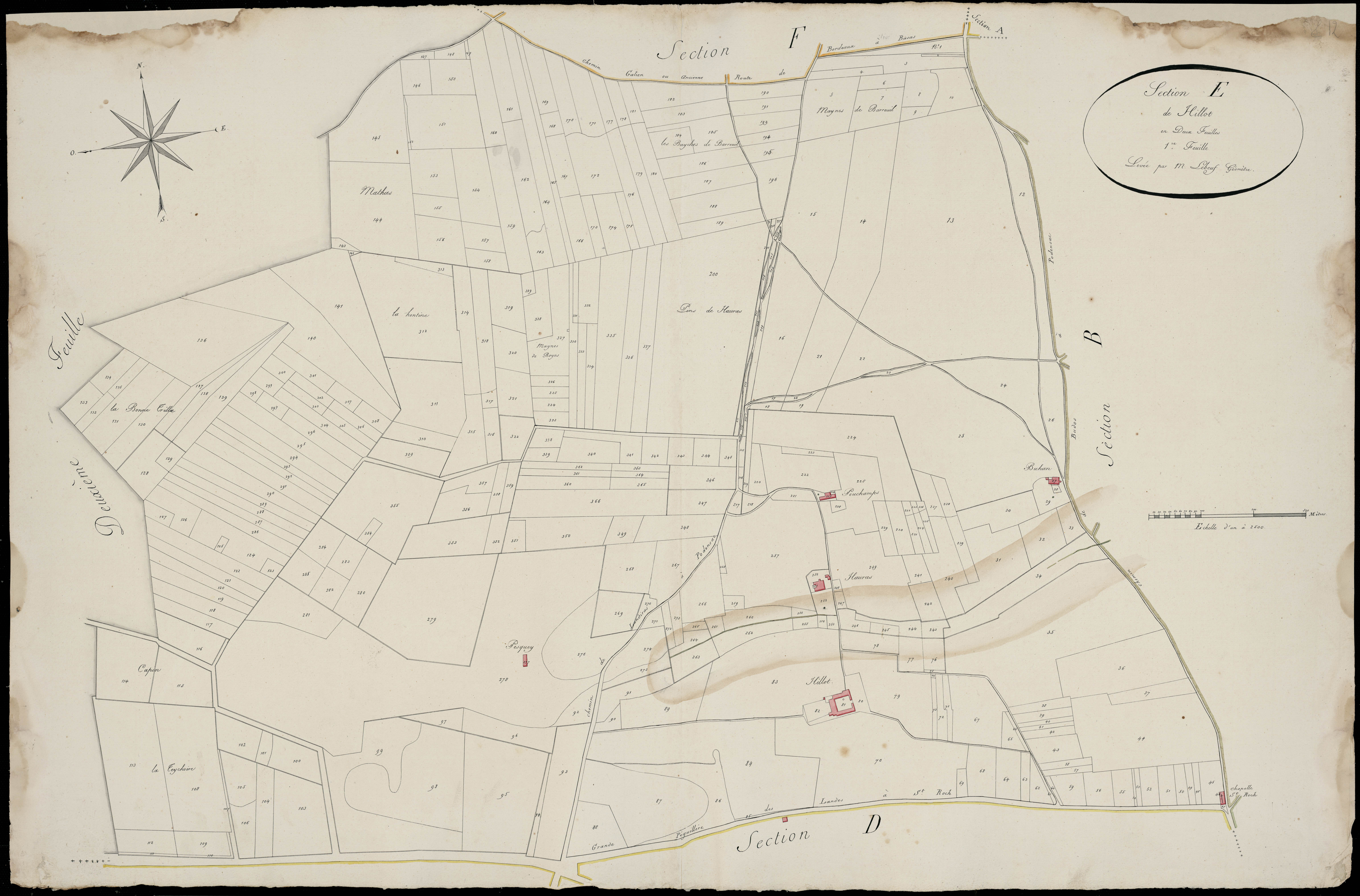 Illats - -Section E feuille 1 : Hillot