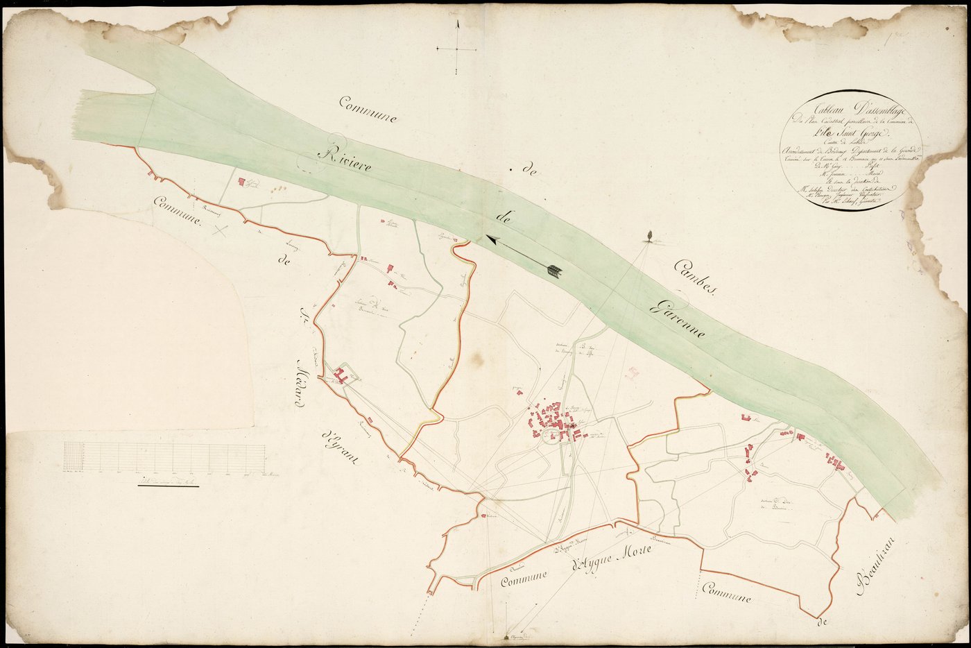 Isle-Saint-Georges - -Tableau d'assemblage