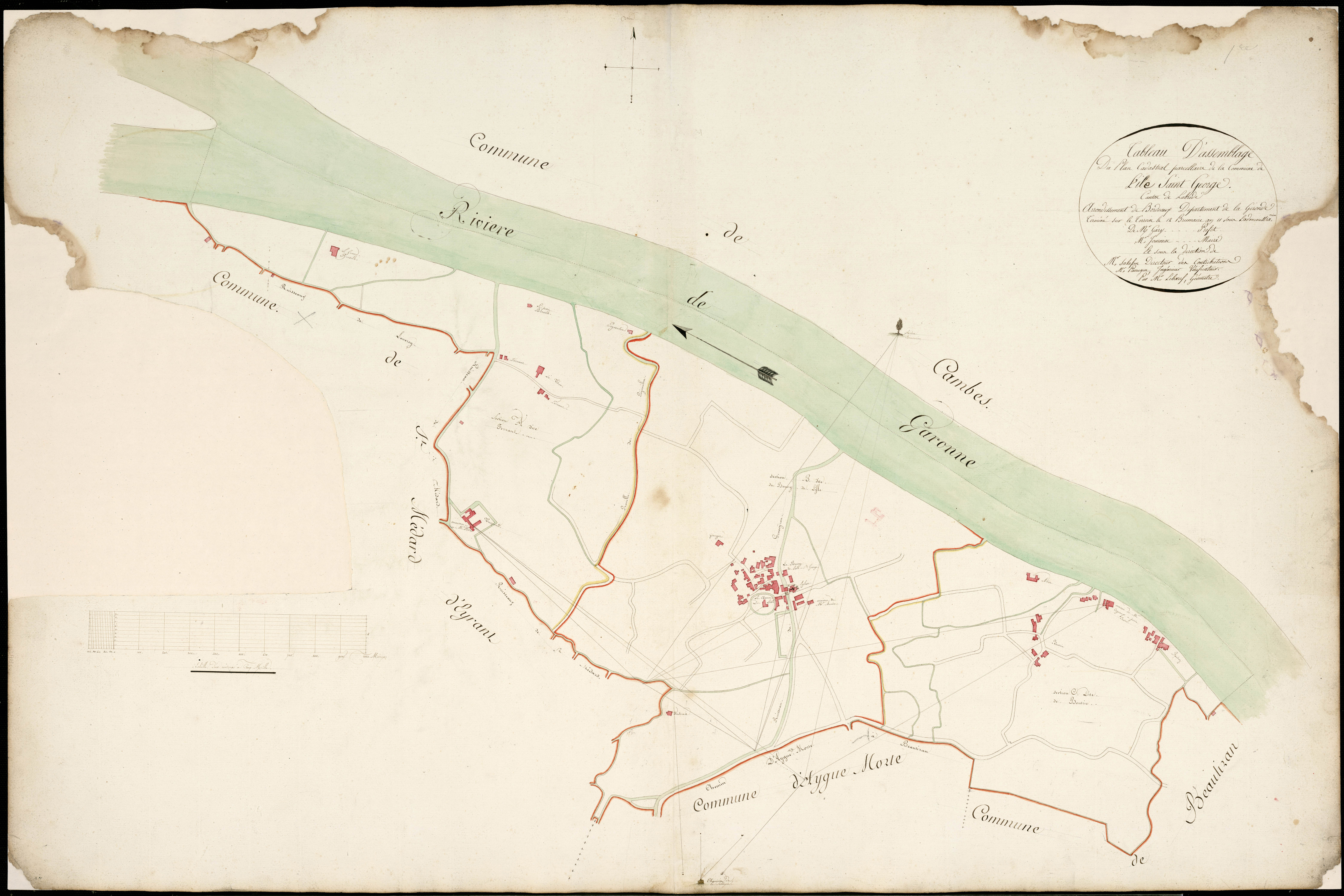 Isle-Saint-Georges - -Tableau d'assemblage