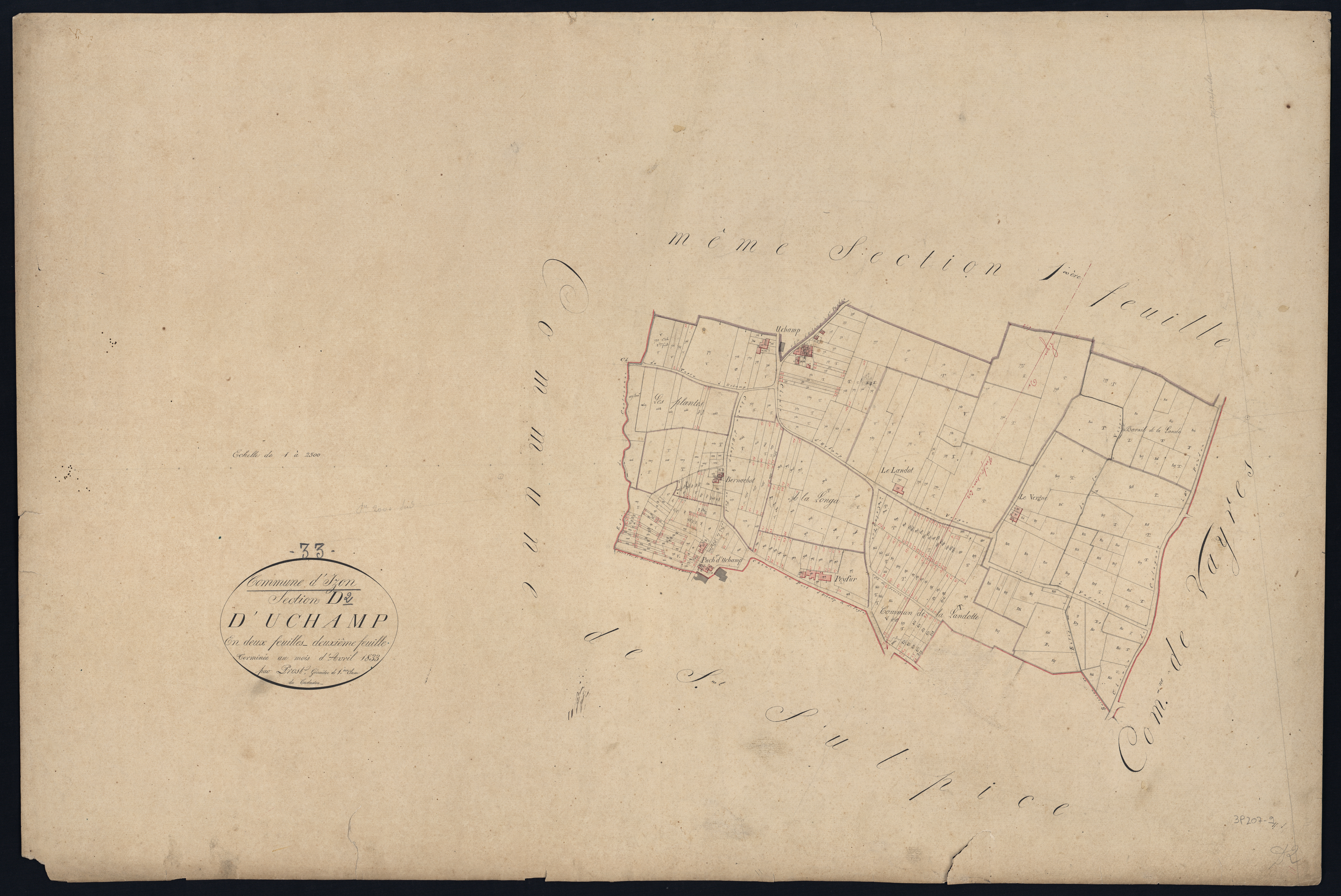 Izon - -Section D feuille 2 : Uchamp
