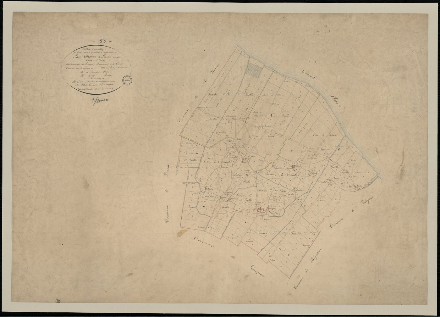Jau-Dignac-et-Loirac - -Tableau d'assemblage
