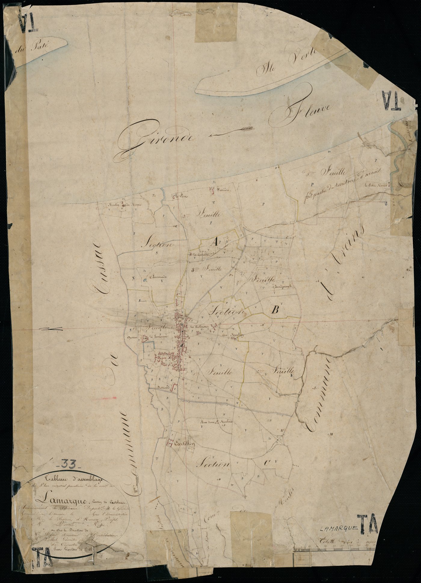 Lamarque - -Tableau d'assemblage :