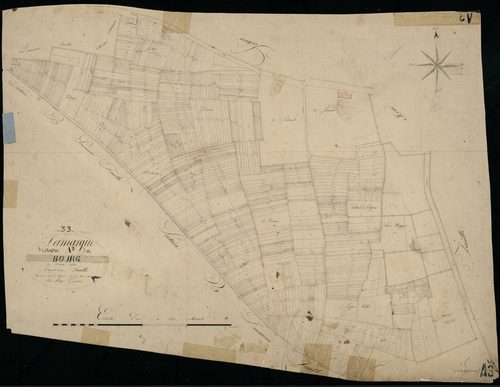 Lamarque - -Section A feuille 3 : Le Bourg