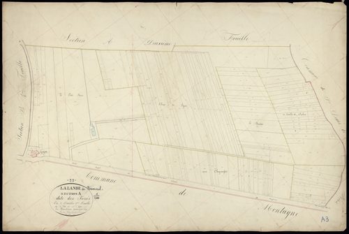 Lalande-de-Pomerol - -Section A feuille 3 : Les Fossés