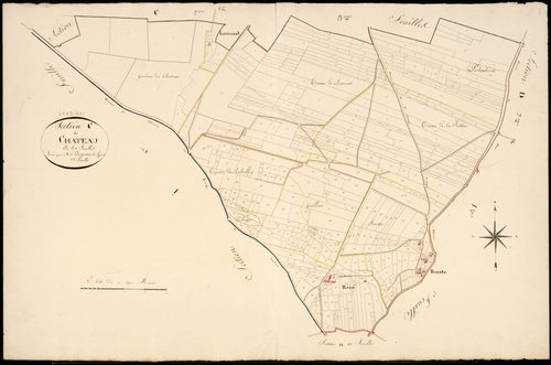 Landiras - -Section C feuille 1 : Le Château
