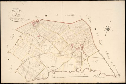 Landiras - -Section F feuille 1 : Maron