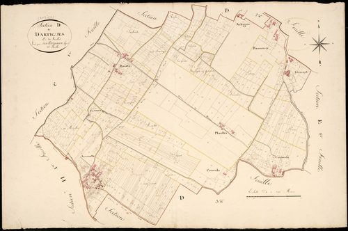Landiras - -Section D feuille 1 : Artigues