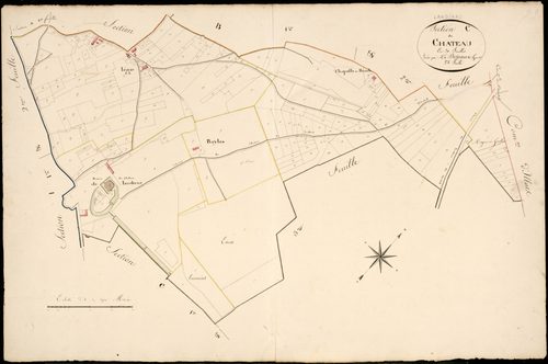 Landiras - -Section C feuille 2 : Le Château
