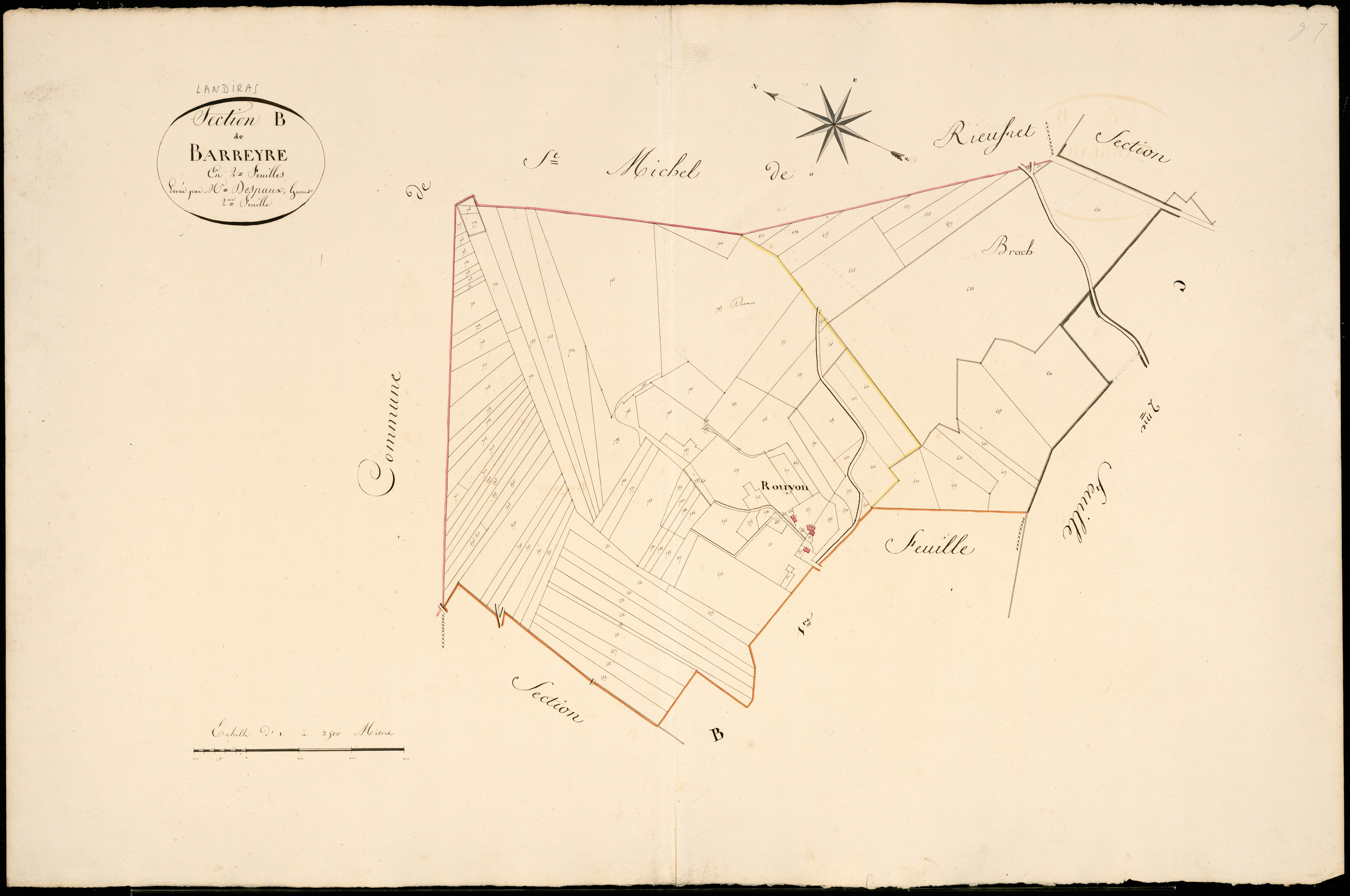 Landiras - -Section B feuille 2 : Barreyre