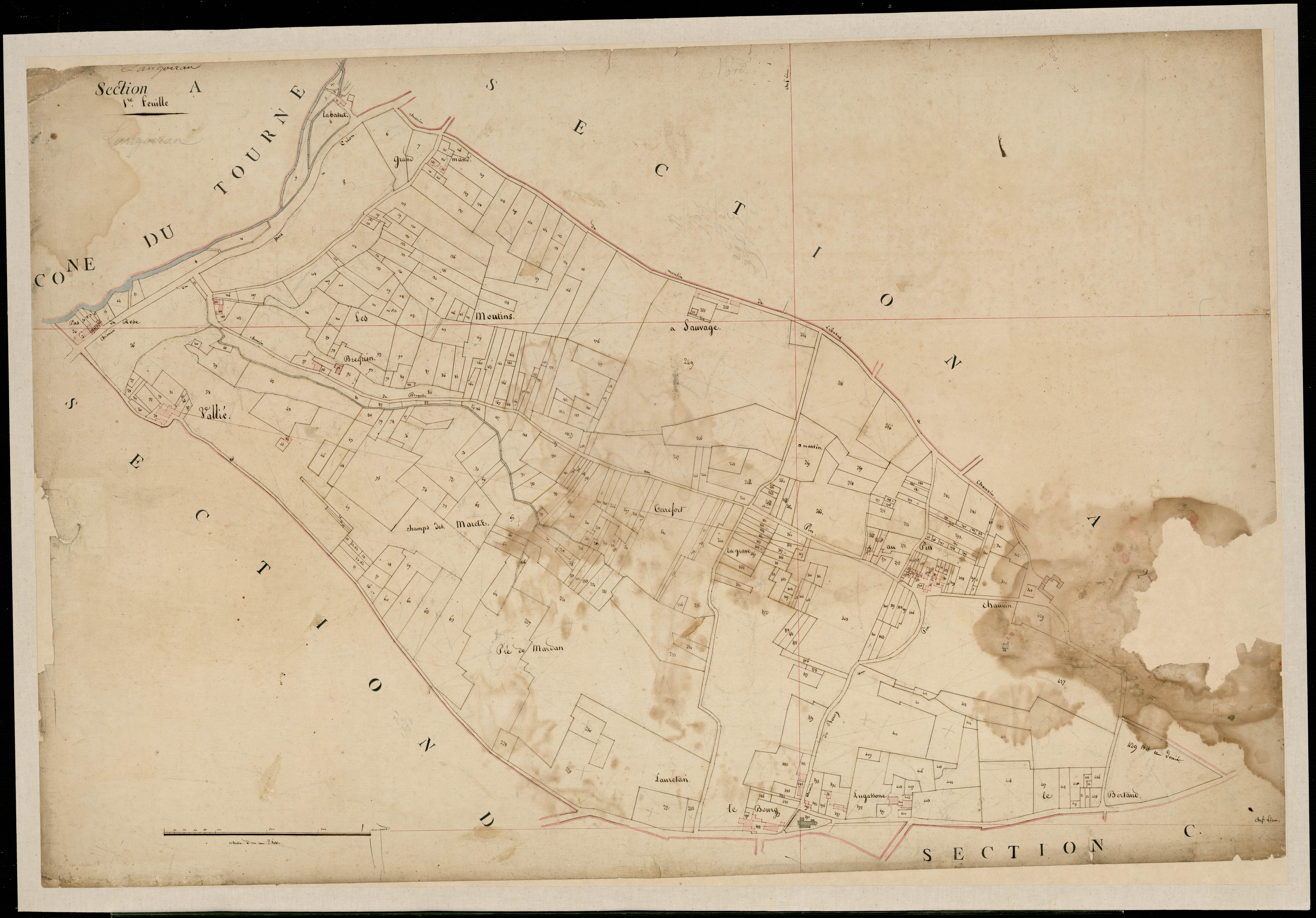 Langoiran - -Section A feuille 1 : Le Port