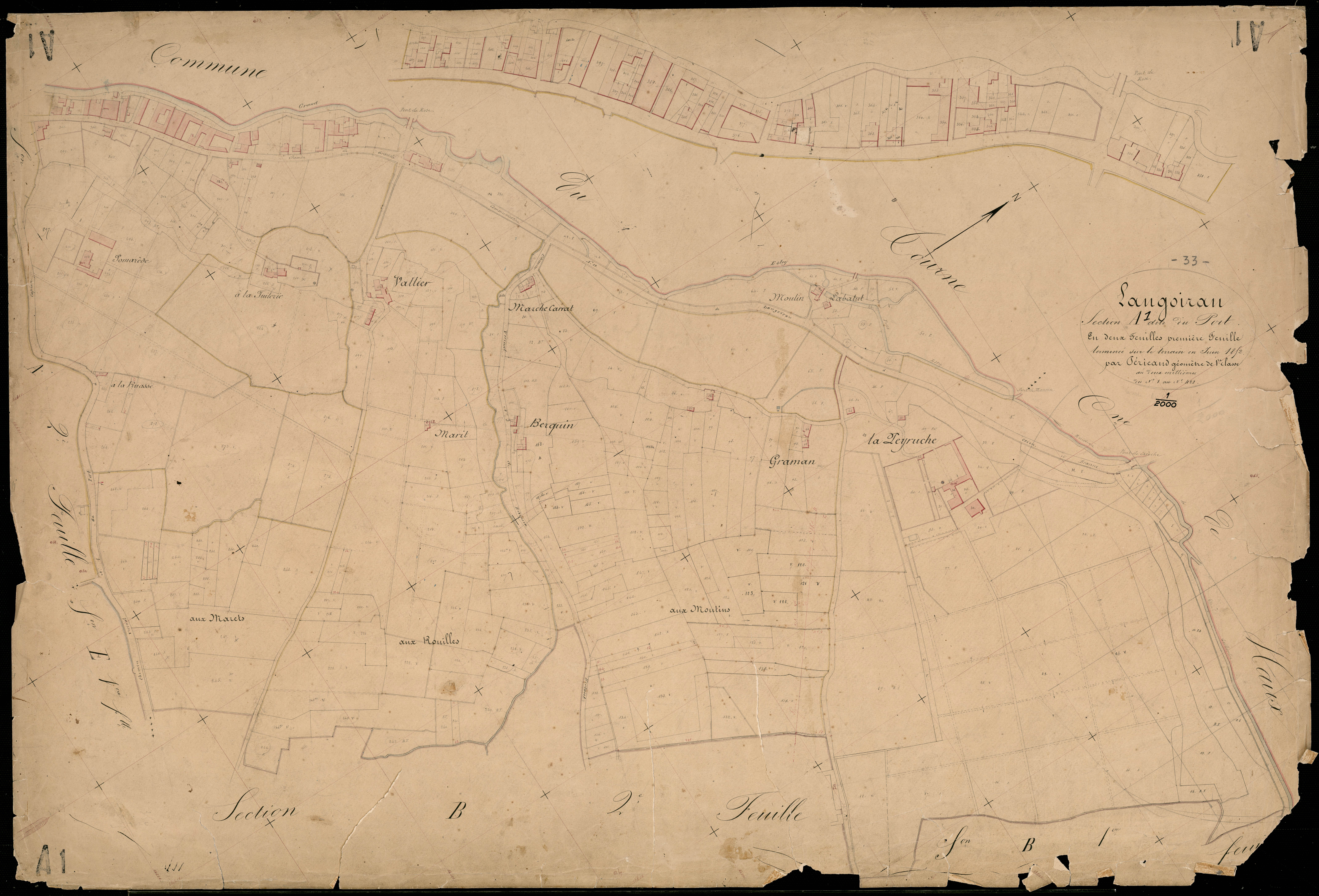 Langoiran - -Section A feuille 1 : Le Port