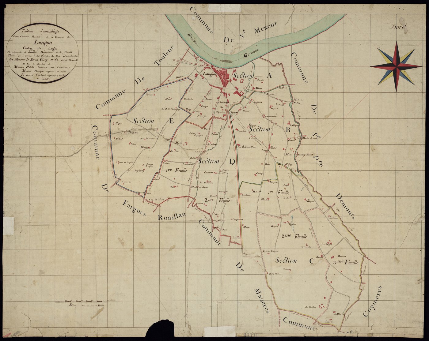 Langon - -Tableau d'assemblage