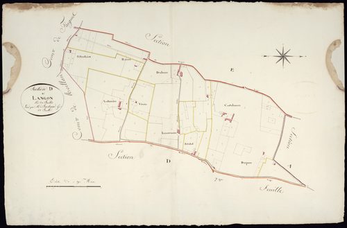 Langon - -Section D feuille 1 : non indiqué