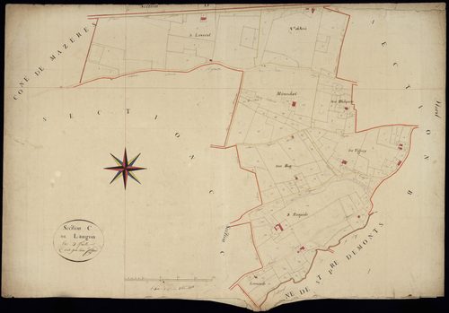 Langon - -Section C feuille 1 : non indiqué