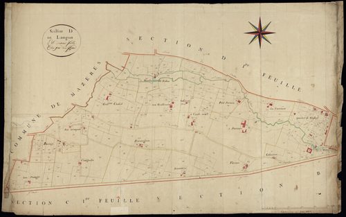 Langon - -Section D feuille 2 : non indiqué