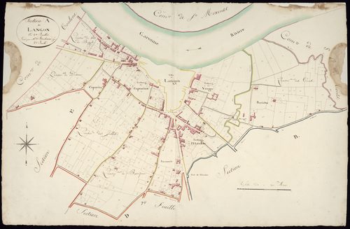 Langon - -Section A feuille 2 : non indiqué