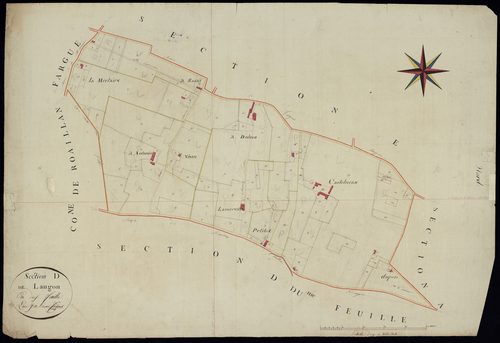 Langon - -Section D feuille 1 : non indiqué