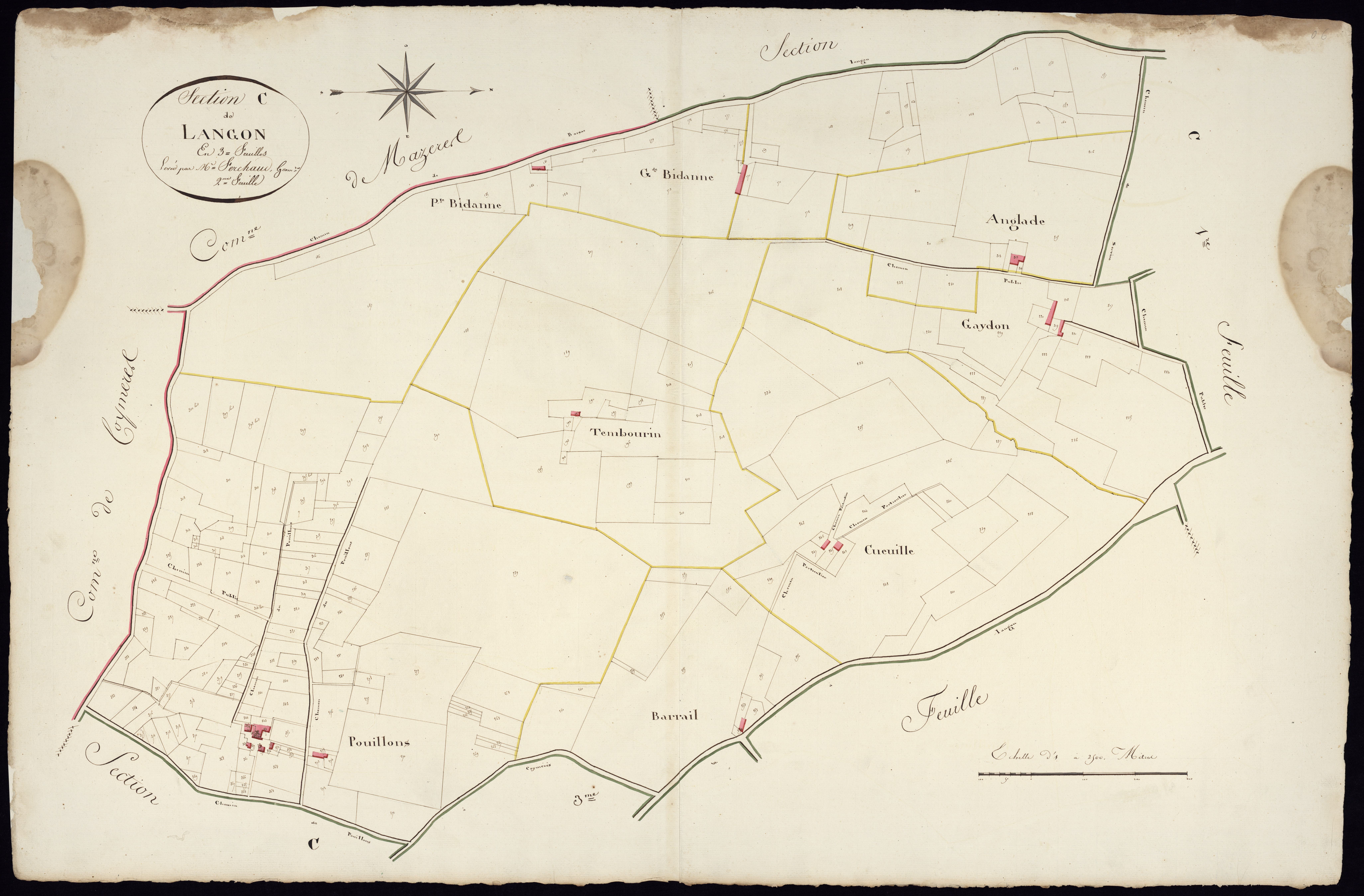 Langon - -Section C feuille 2 : non indiqué