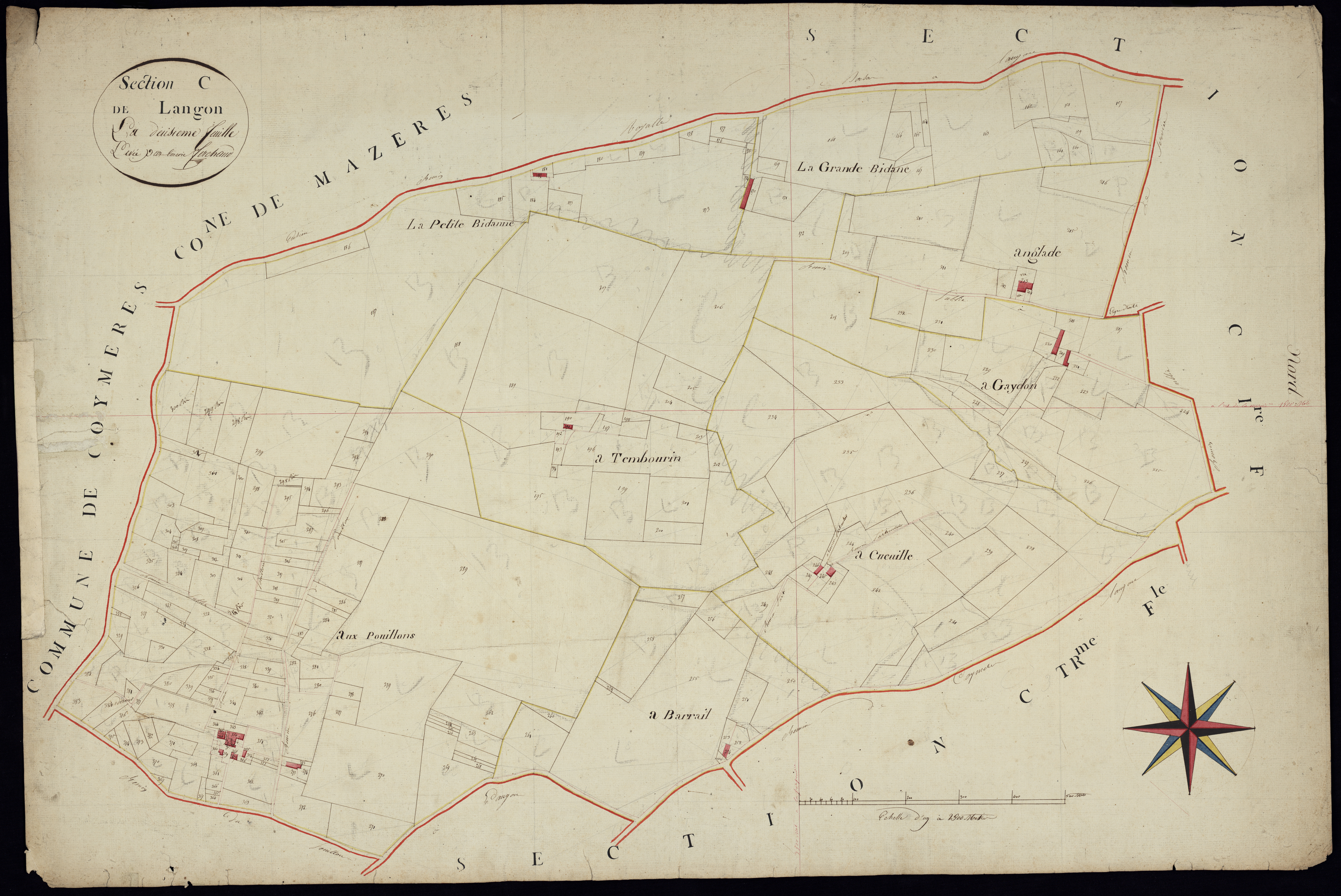 Langon - -Section C feuille 2 : non indiqué