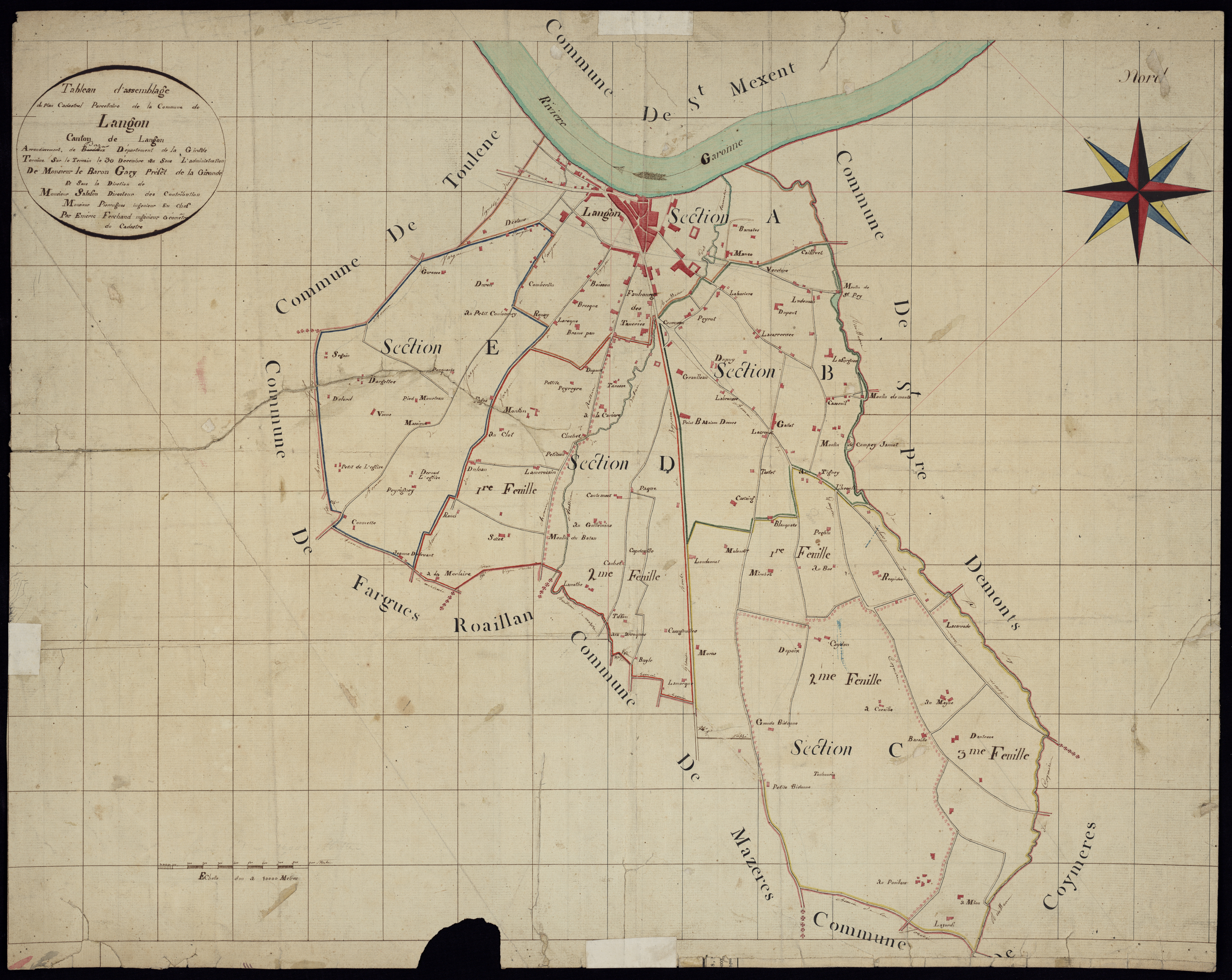 Langon - -Tableau d'assemblage