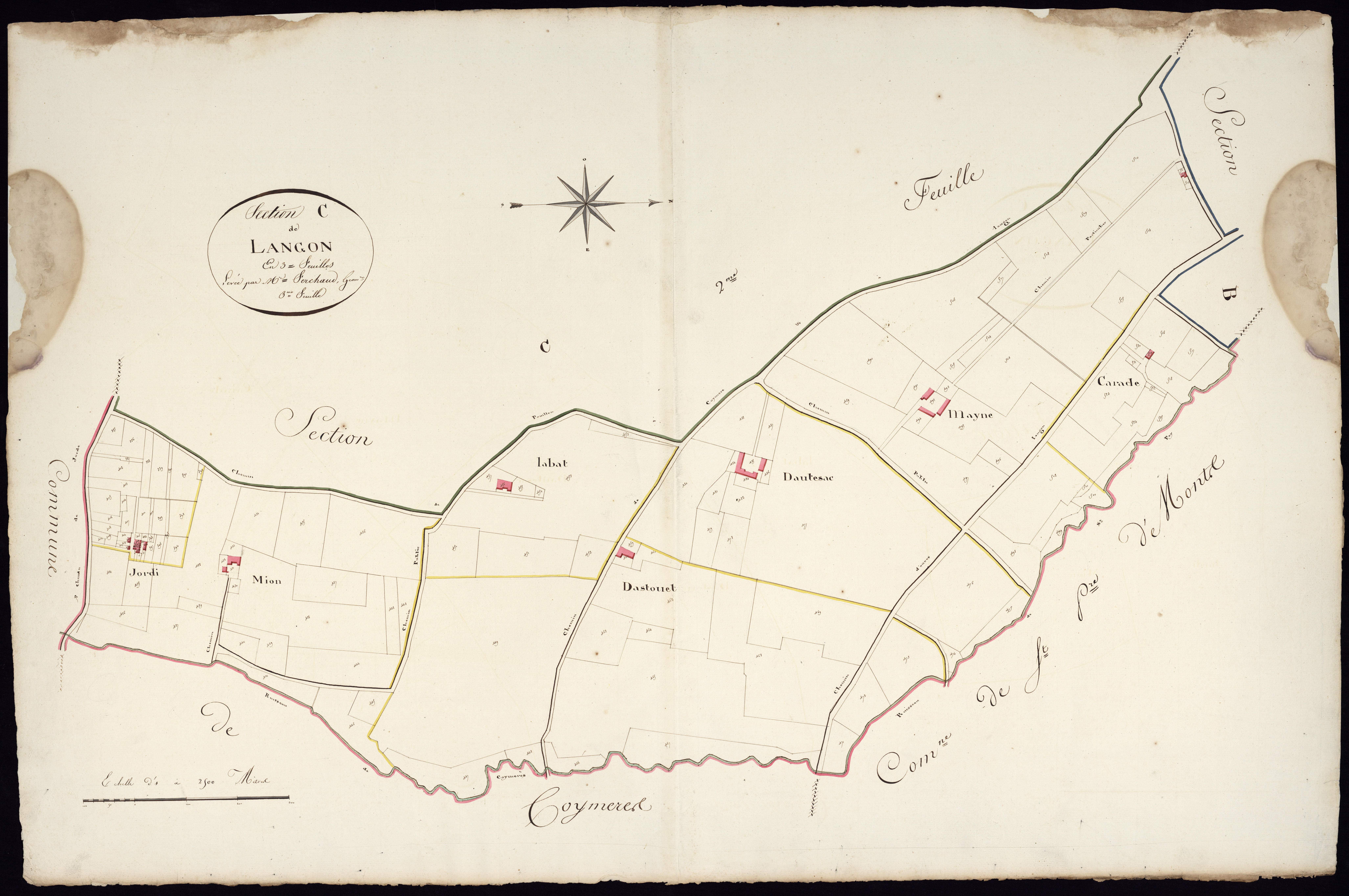Langon - -Section C feuille 3 : non indiqué