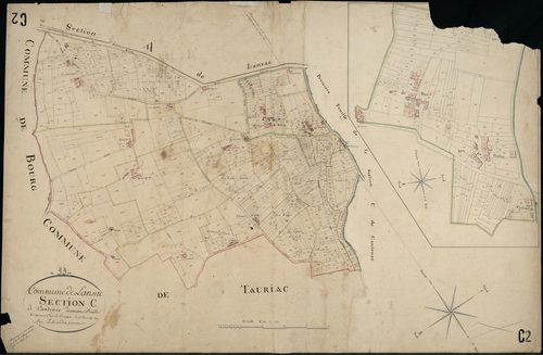 Lansac - -Section C feuille 2 : Cantenac