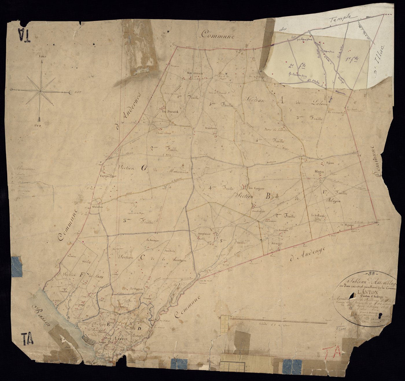 Lanton - -Tableau d'assemblage