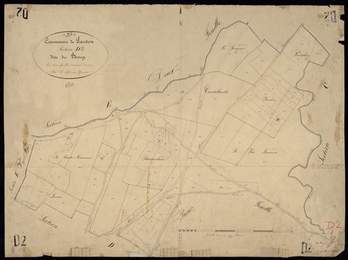 Lanton - -Section D feuille 2 : Le Bourg