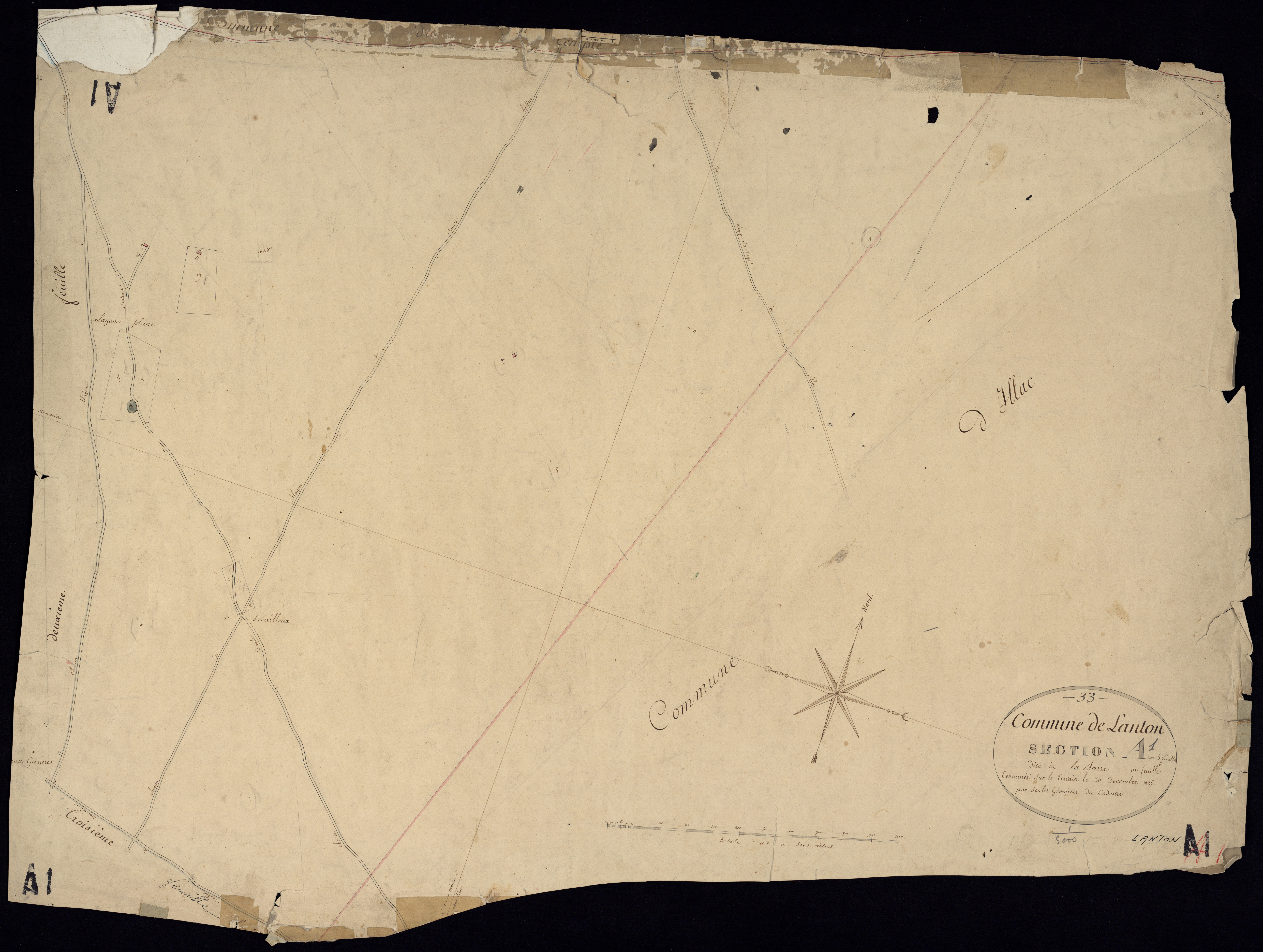 Lanton - -Section A feuille 1 : Labarre