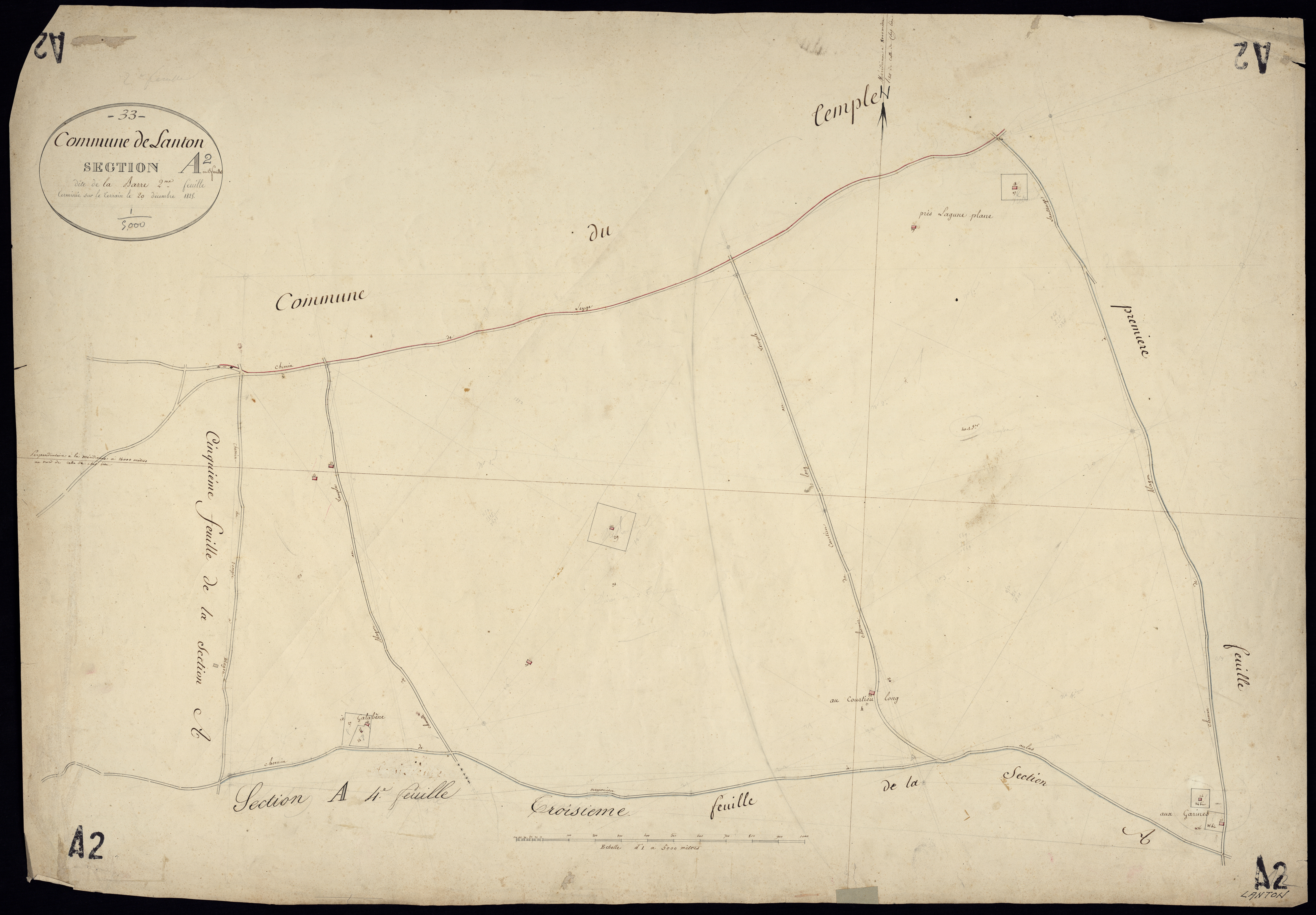 Lanton - -Section A feuille 2 : Labarre