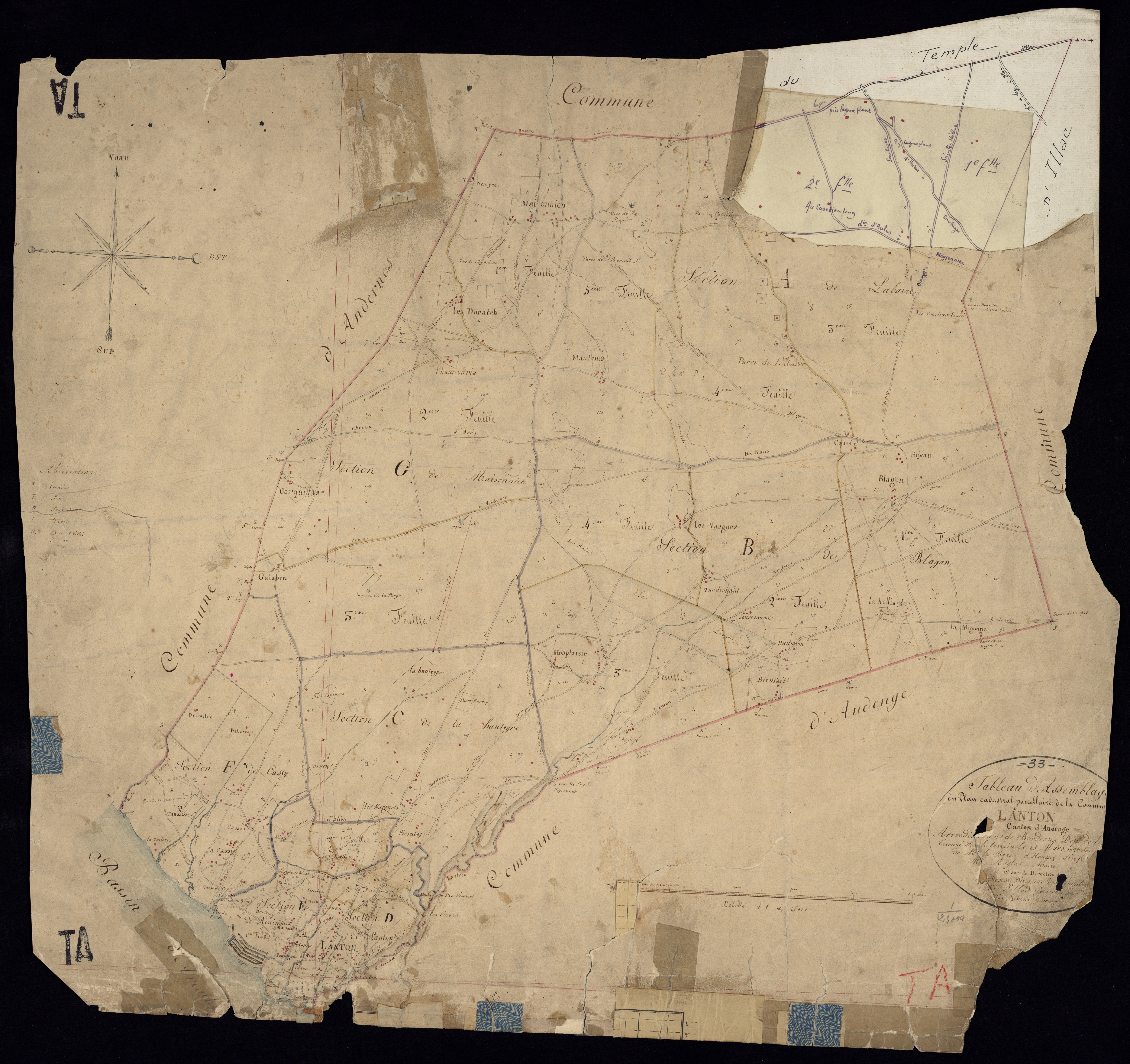 Lanton - -Tableau d'assemblage