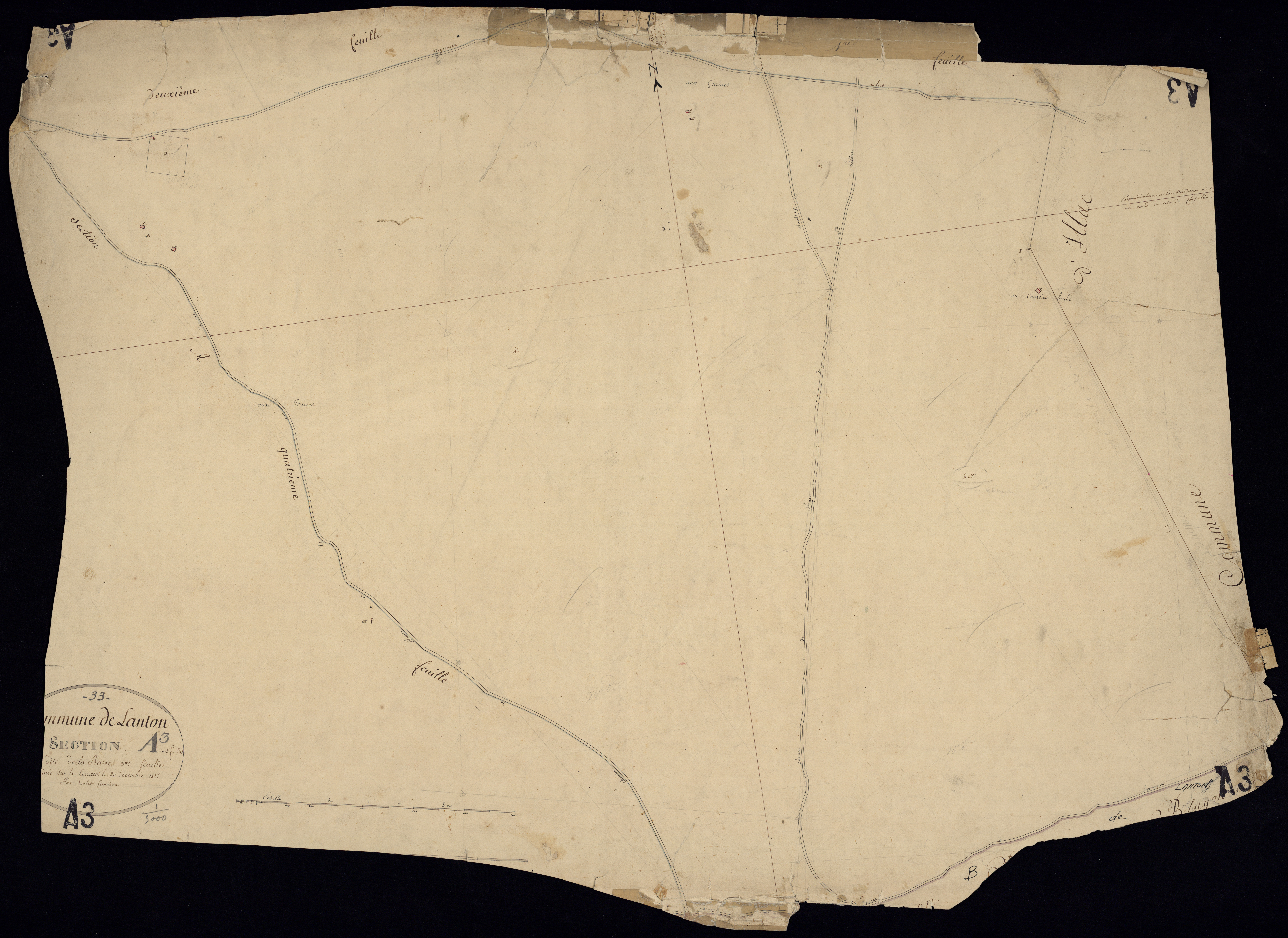 Lanton - -Section A feuille 3 : Labarre