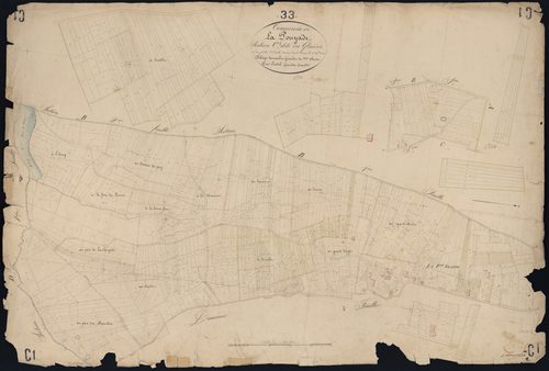 Lapouyade - -Section C feuille 1 : Les Glaives
