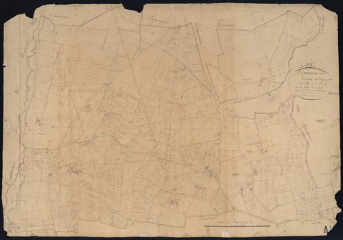 Lapouyade - -Section A feuille 1 : Le Bourg