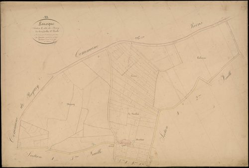Laroque - -Section A feuille 1 : Le Bourg