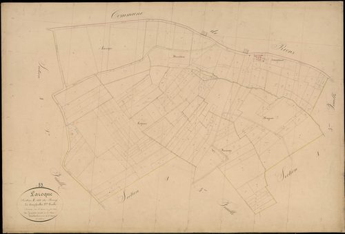 Laroque - -Section A feuille 2 : Le Bourg