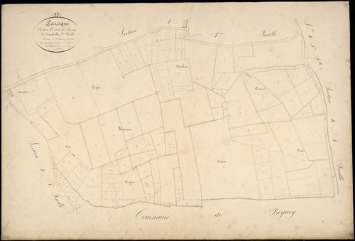 Laroque - -Section A feuille 5 : Le Bourg