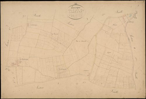 Laroque - -Section A feuille 4 : Le Bourg