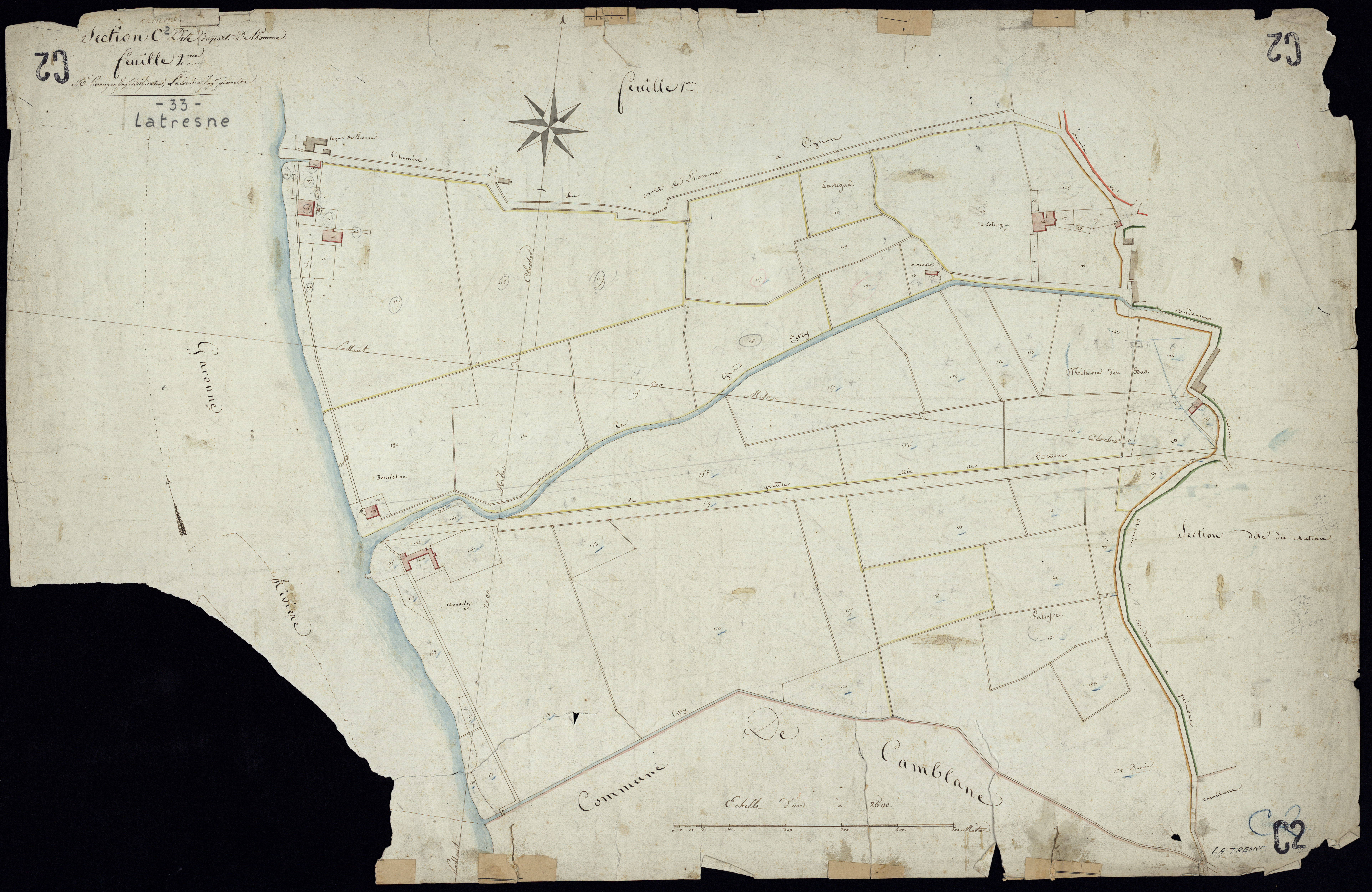 Latresne - -Section C feuille 2 : Le Port-de-l'Homme