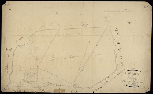 Lège-Cap-Ferret - -Section A feuille 3 : Le Grand-Houstaou